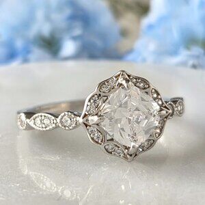 Vintage Style Edwardian Ring - 925 Sterling Silver Charmed Aroma Art Deco